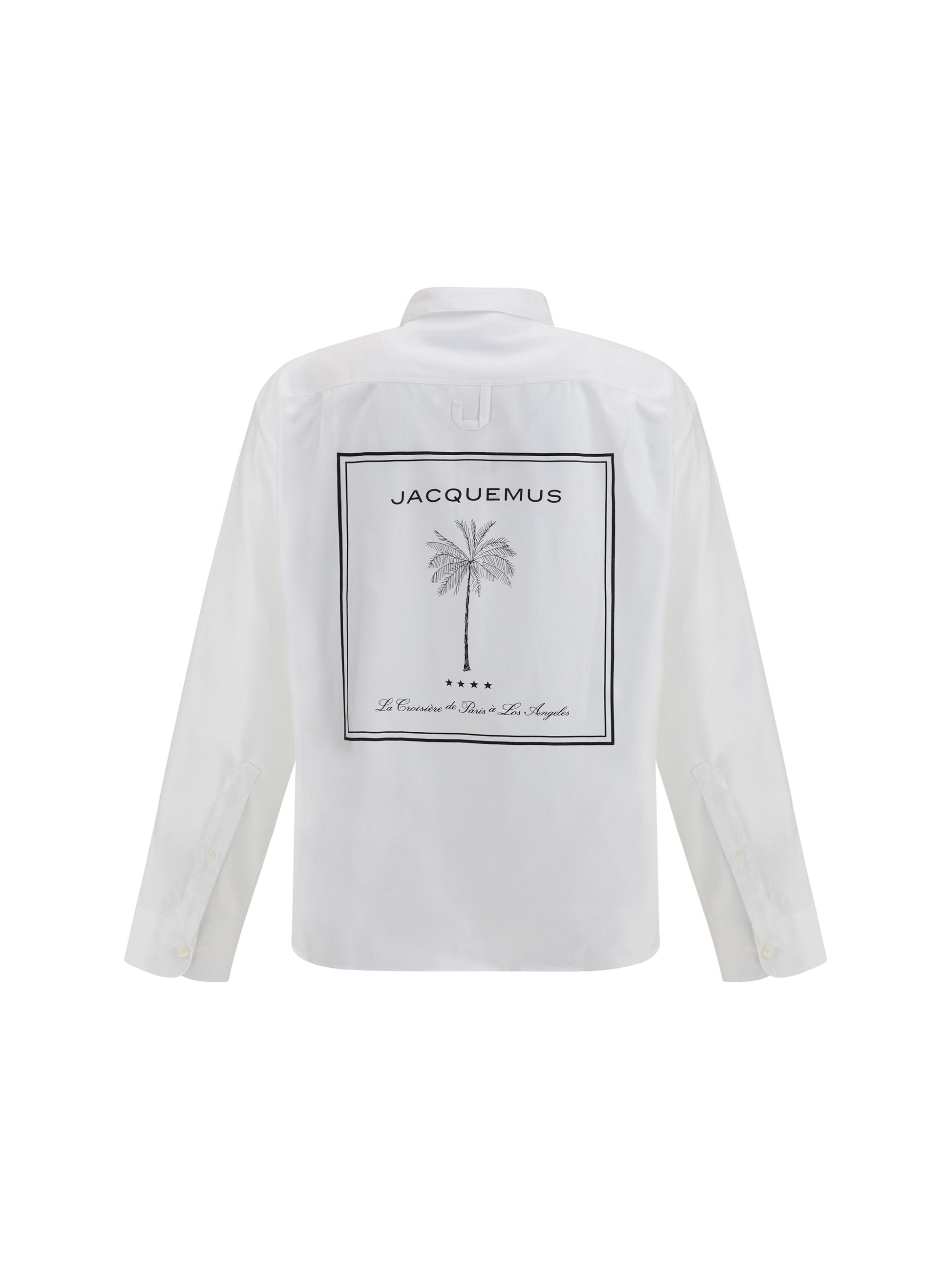 Camicia Bianca Stampa Retro Palma Jacquemus