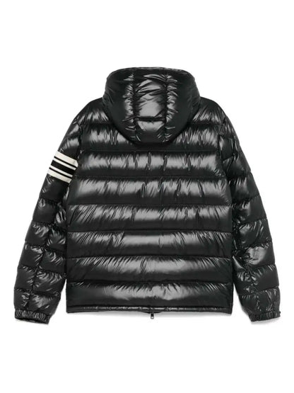 Giubbino Nero Landre Logo Moncler