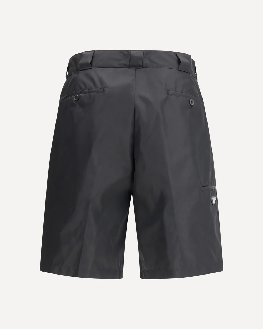 Shorts in Nylon con Placchetta Prada