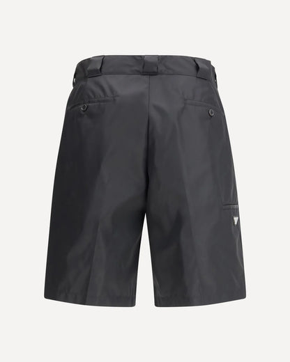 Shorts in Nylon con Placchetta Prada