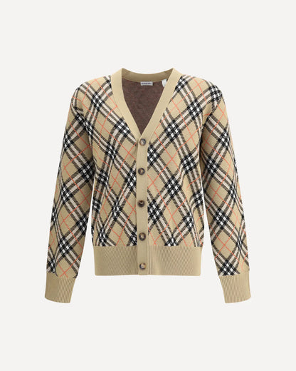 Cardigan Check Classic Burberry