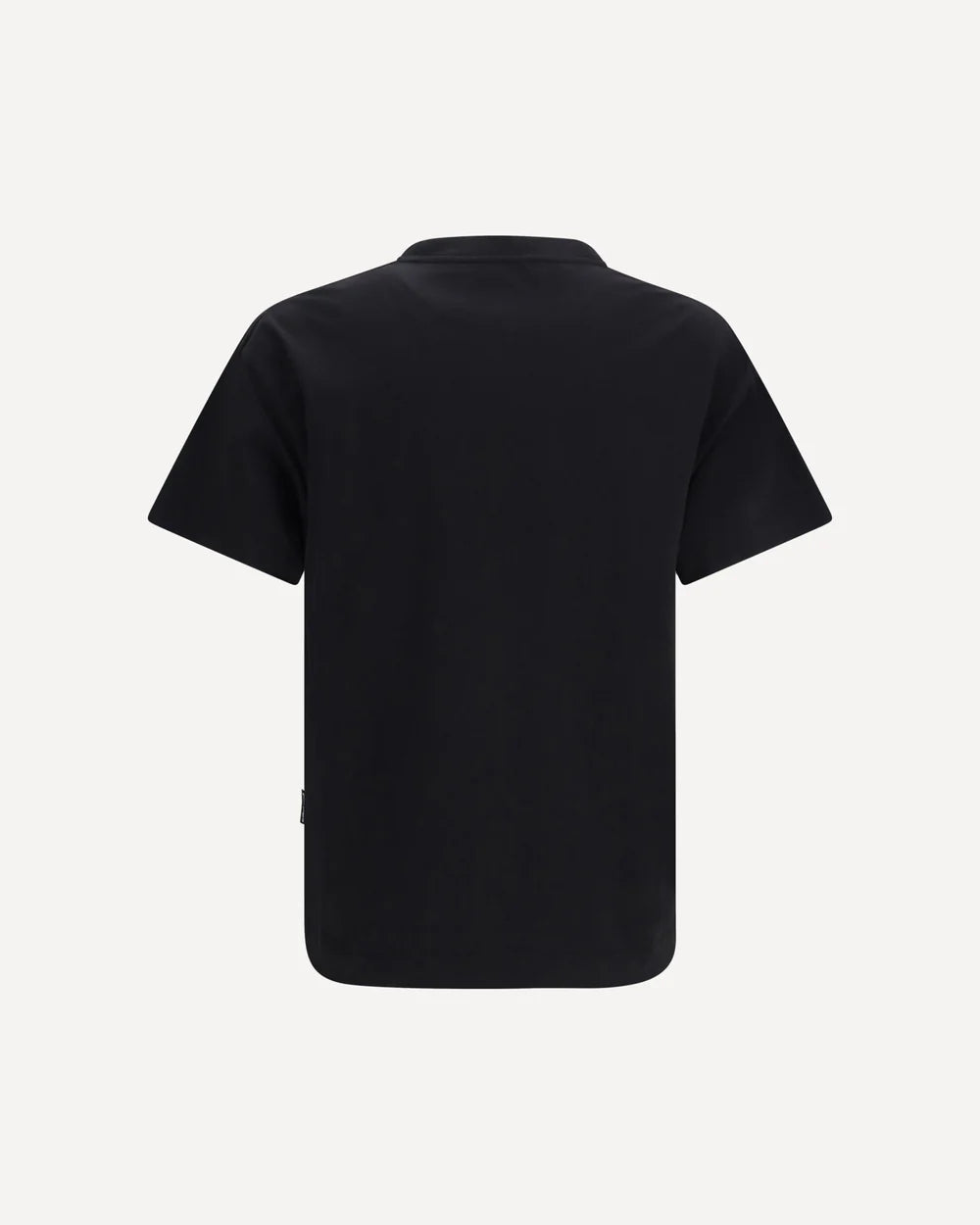 T-Shirt Nera Logo Collo Scritta Palm Angels