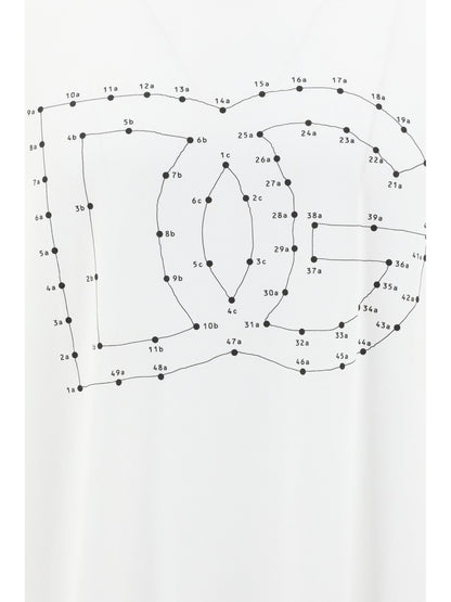 T-Shirt Bianca Logo Frontale Dolce e Gabbana