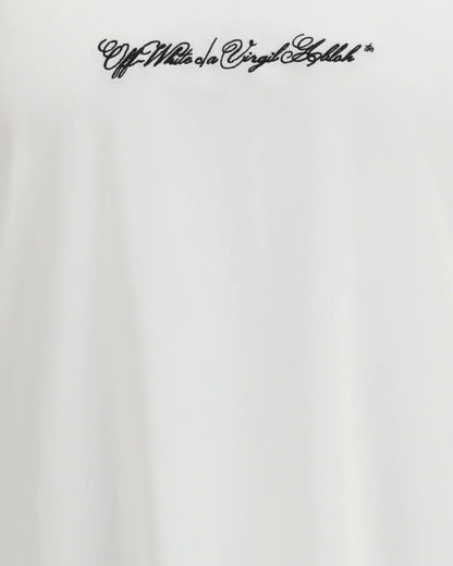 T-Shirt Bianca Script Arrow Off White
