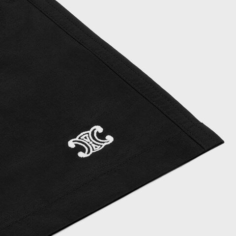 Costume Shorts Nero Logo Celine