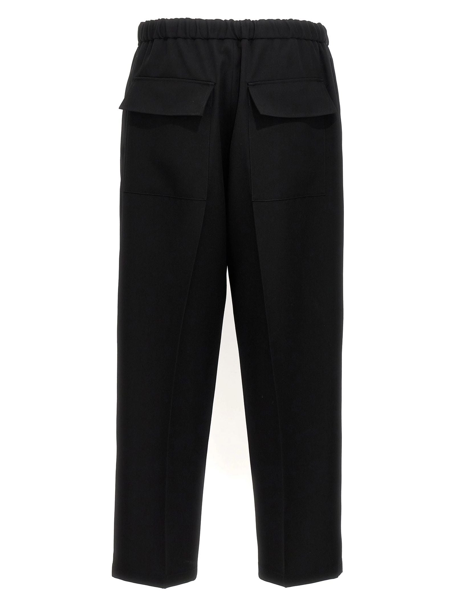 Pantalone Nero Elastico in Vita Jil Sander