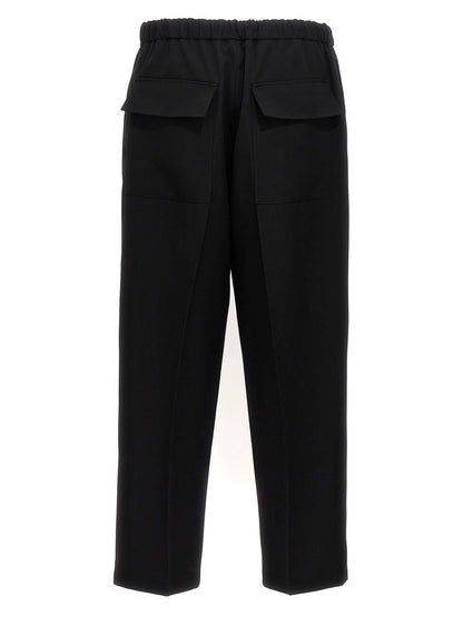 Pantalone Nero Elastico in Vita Jil Sander