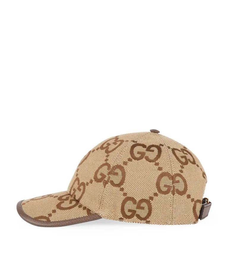 Cappello Beige Logo Grande All Over Gucci