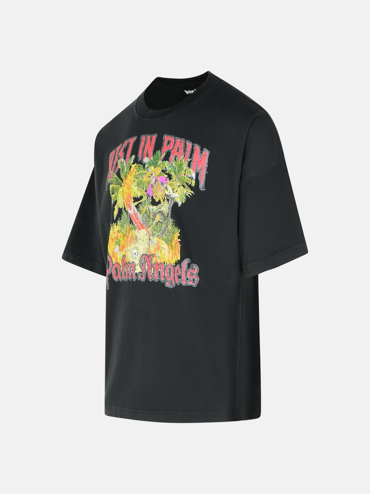 T-Shirt Rest in Palm Scritte Retro Palm Angels