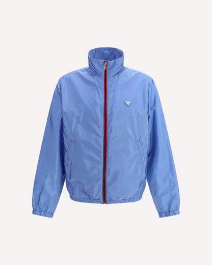 Giubbino Azzurro Nylon Prada