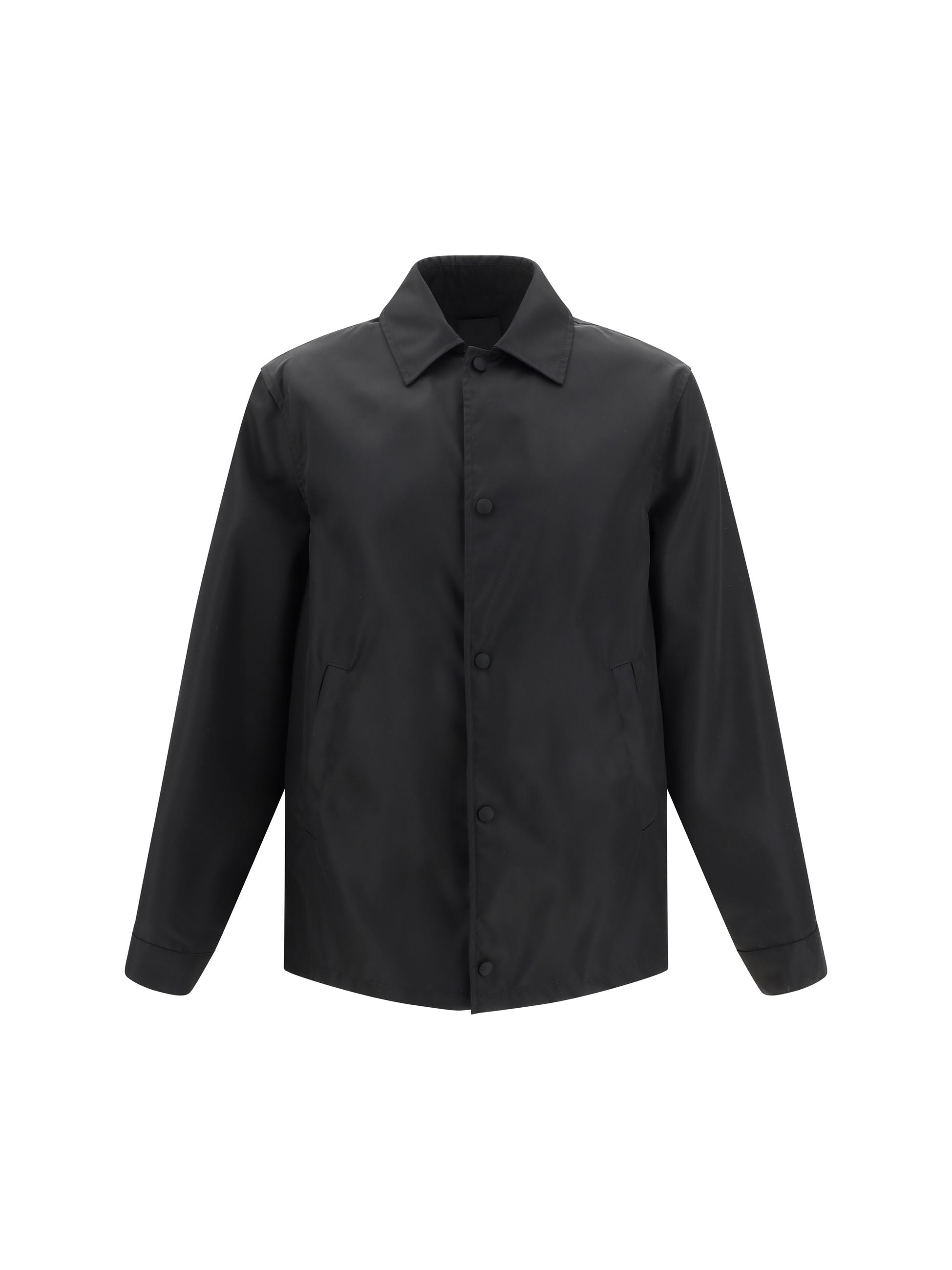 Giubbino Nero Scritta Retro Givenchy