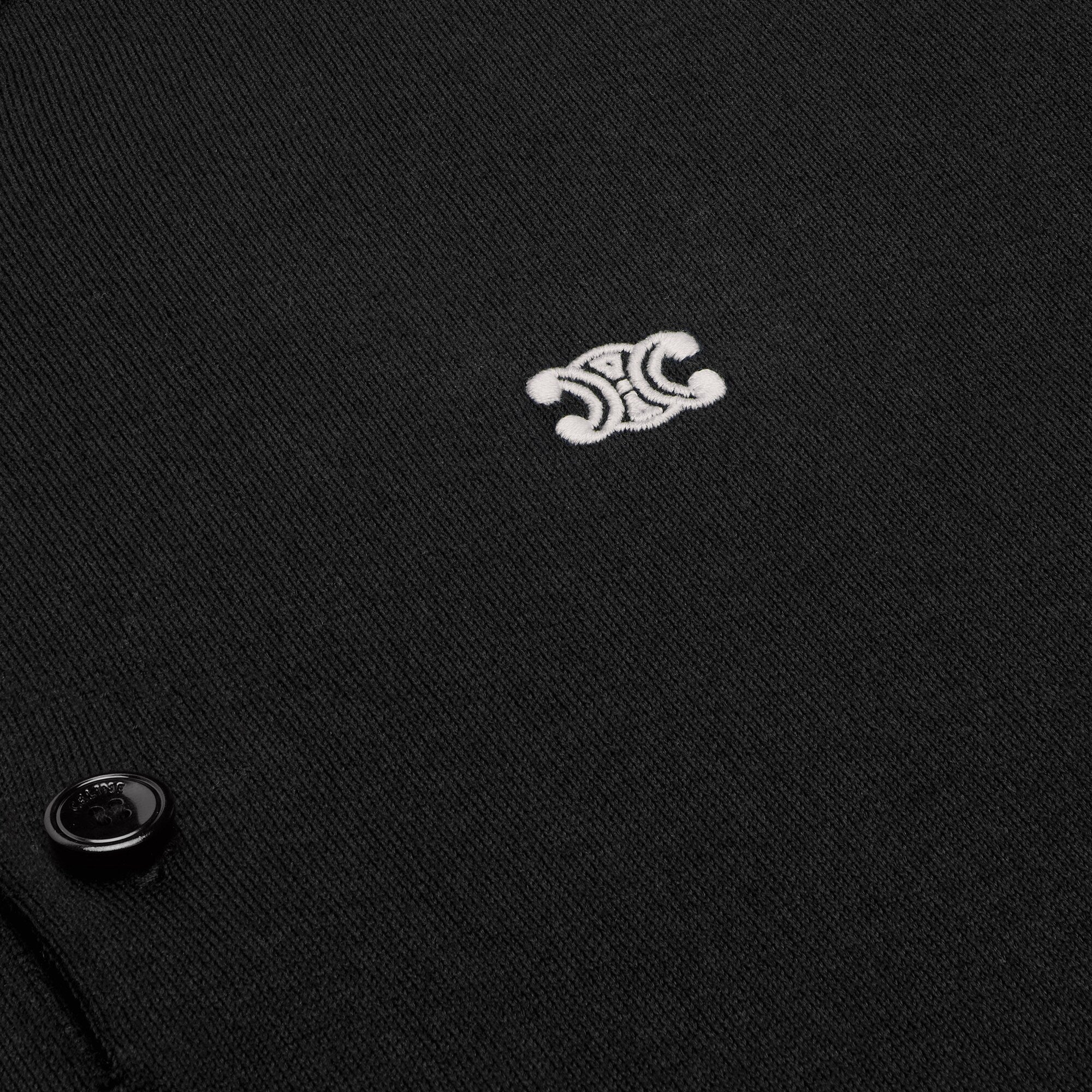 Polo Nera Triomphe Logo Celine