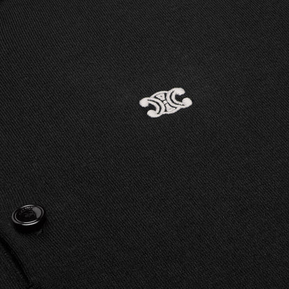 Polo Nera Triomphe Logo Celine