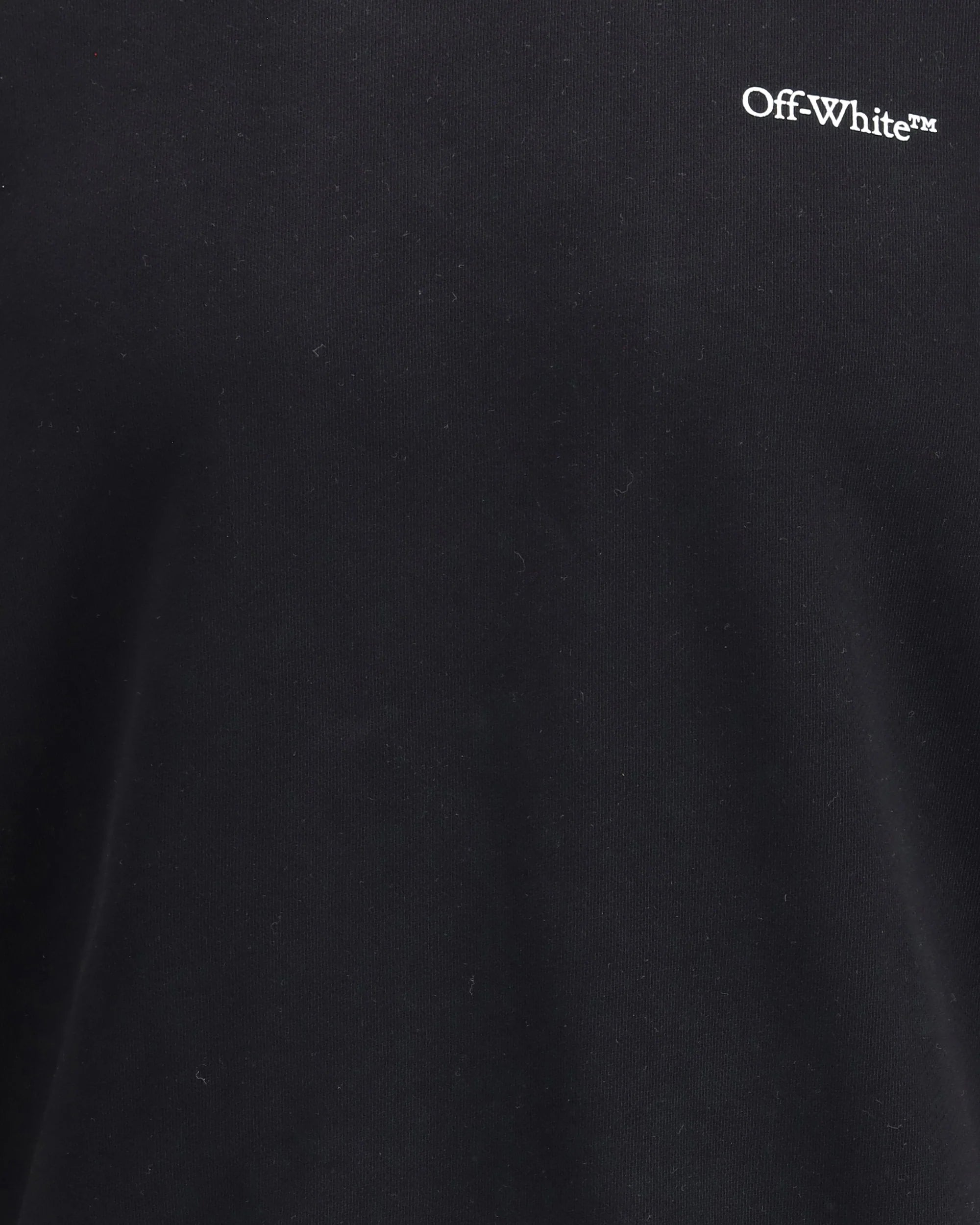 Felpa Nera Girocollo Diag Scribble Stampa Retro Off-White