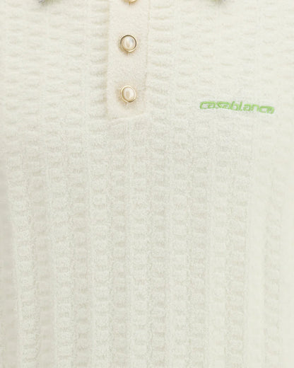 Polo Bianca Bouclé Tennis Casablanca