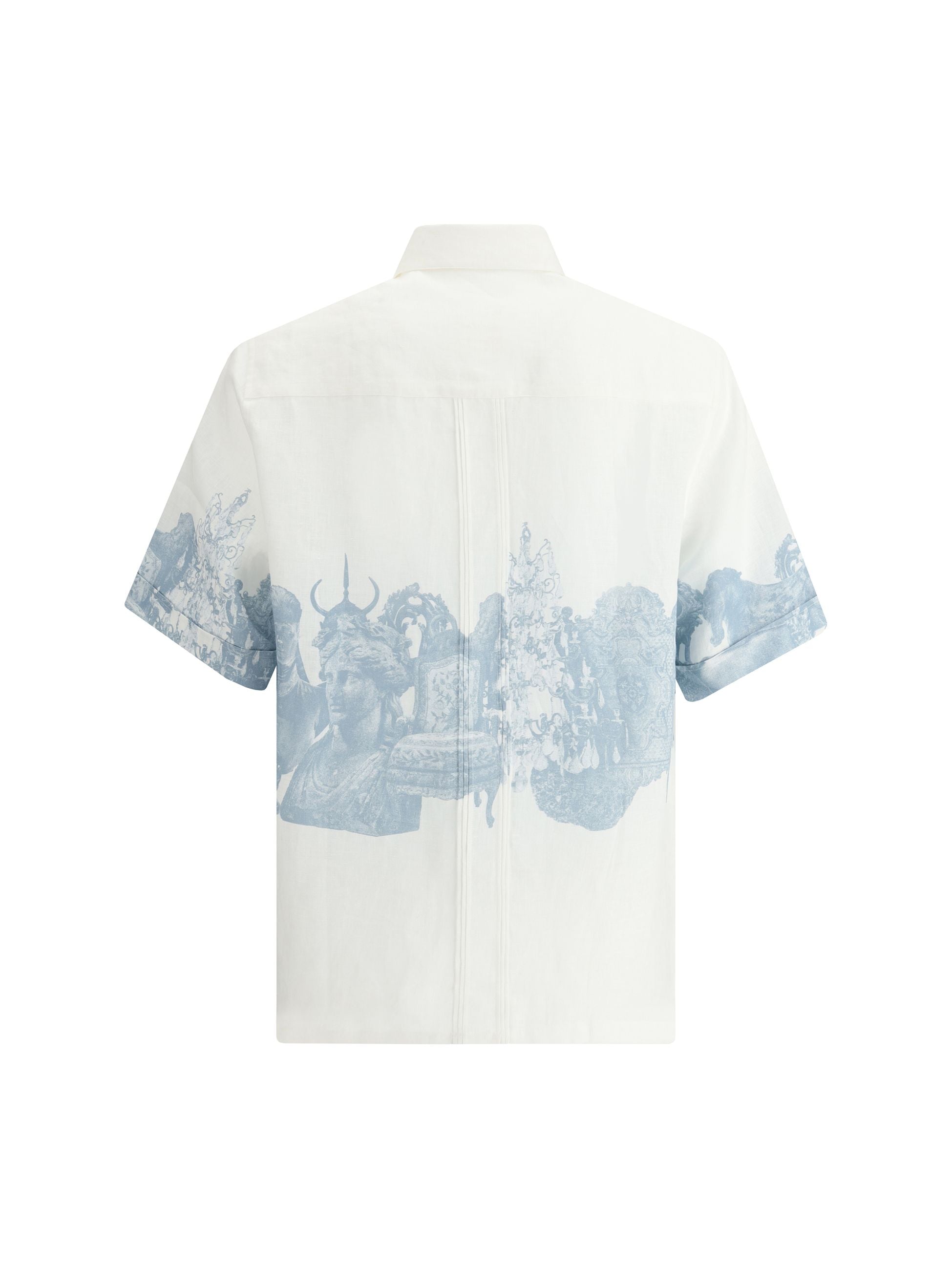 Camicia Bianca con Stampa Givenchy