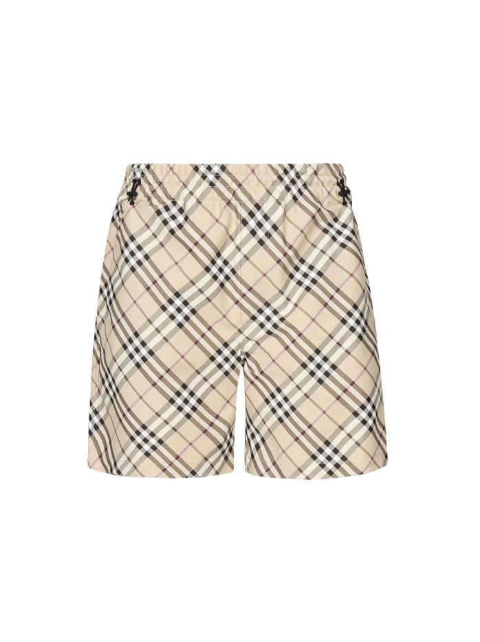 Shorts Logo All Over Check Burberry