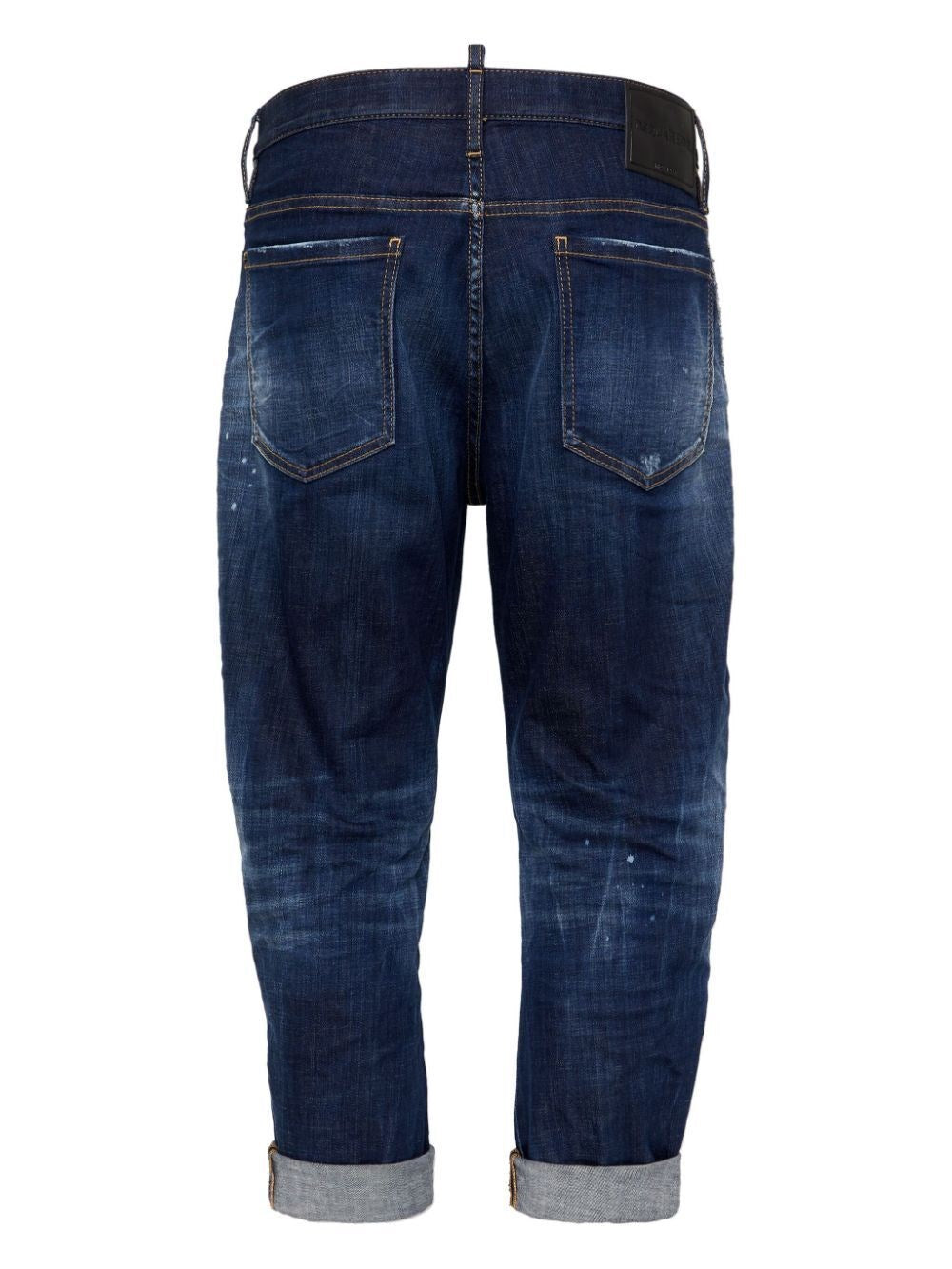 JEANS BLU DENIM CON RISVOLTO DSQUARED
