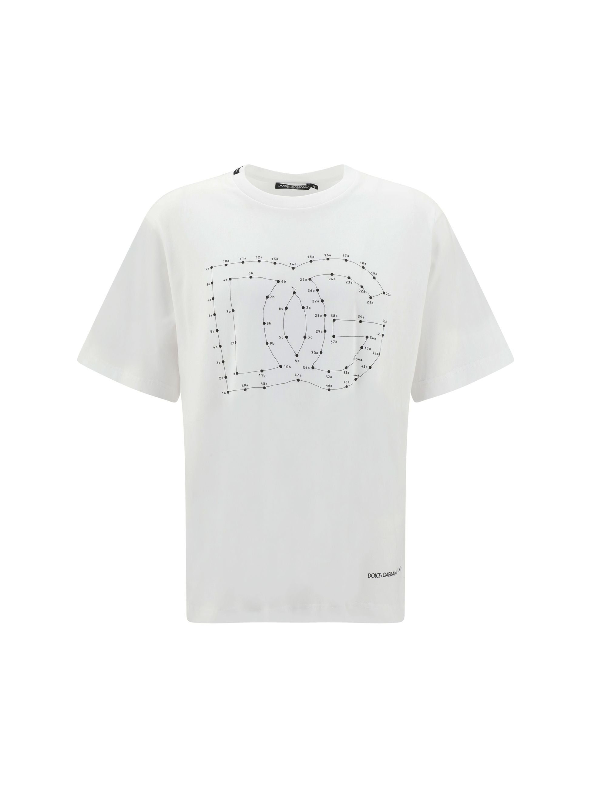 T-Shirt Bianca Logo Frontale Dolce e Gabbana