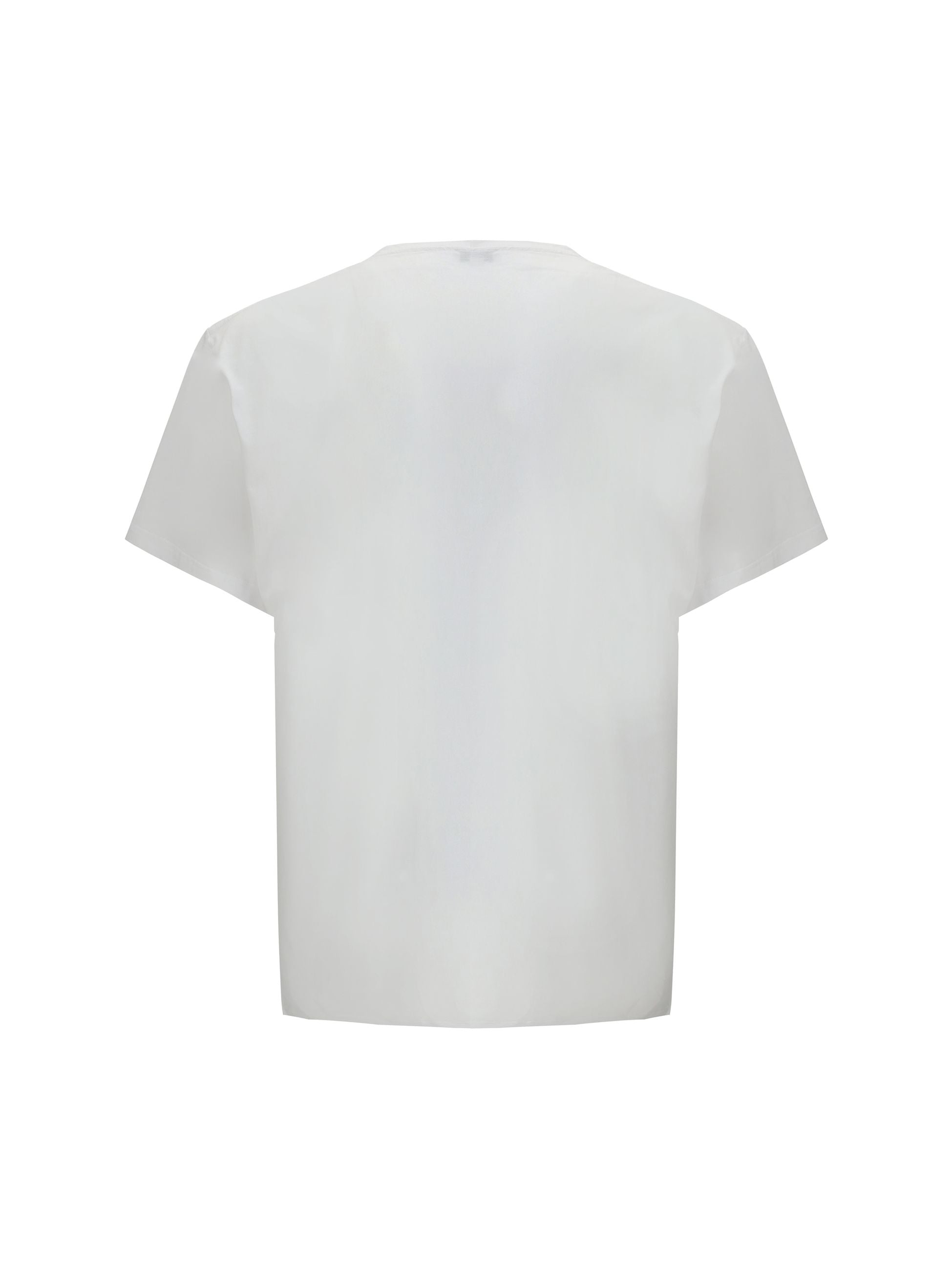 T-Shirt Bianca Logo Petto Alexander McQueen