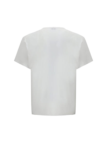 T-Shirt Bianca Logo Petto Alexander McQueen