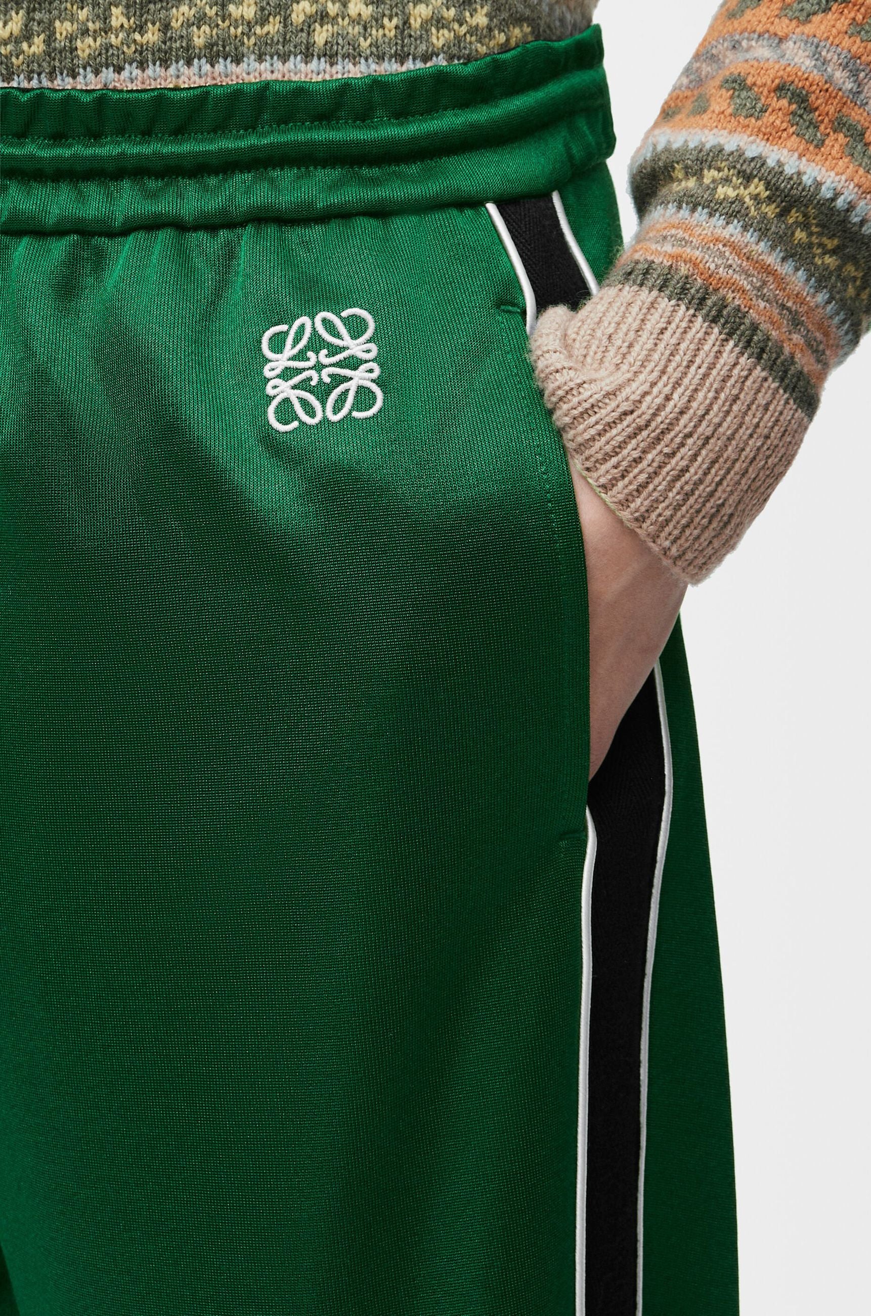 Pantatuta Verde con Dettagli Neri Loewe