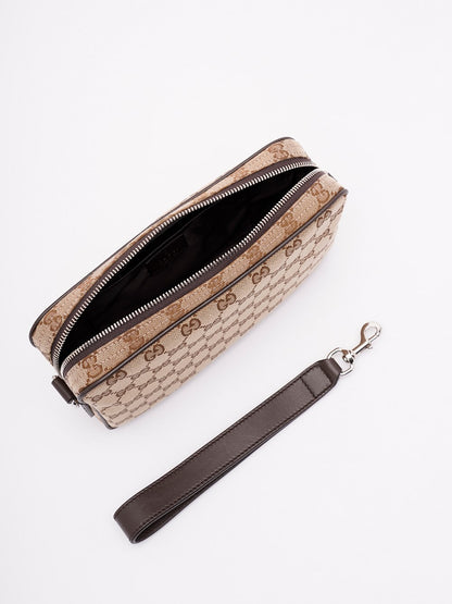 Borsa Beige Logo All Over GG con Tracolla Gucci