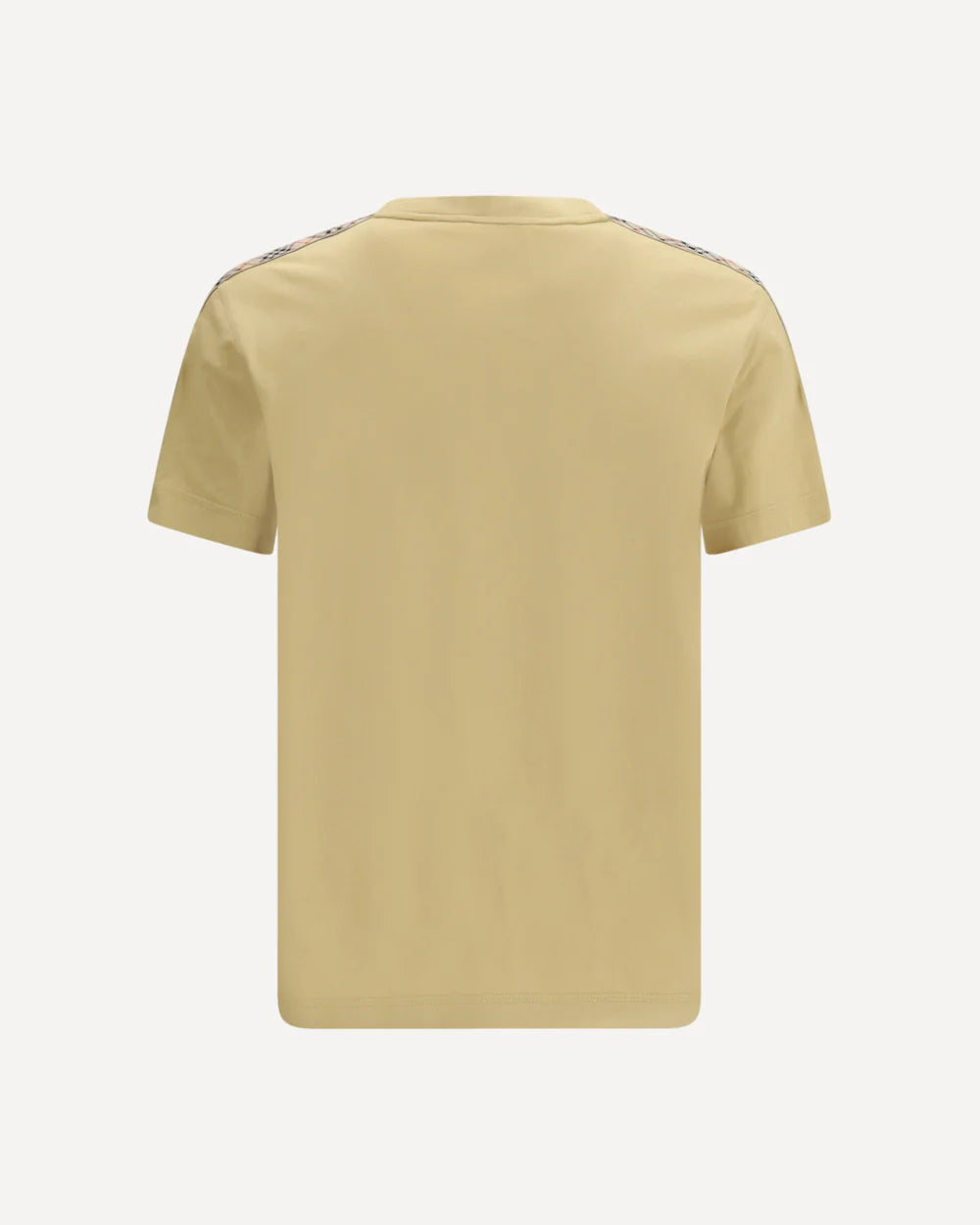 T-Shirt Beige Striscia Check Spalle Burberry