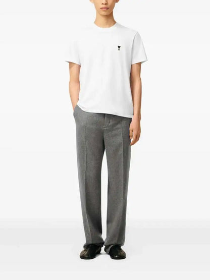 T-Shirt Bianca Cuore Nero Ami Paris