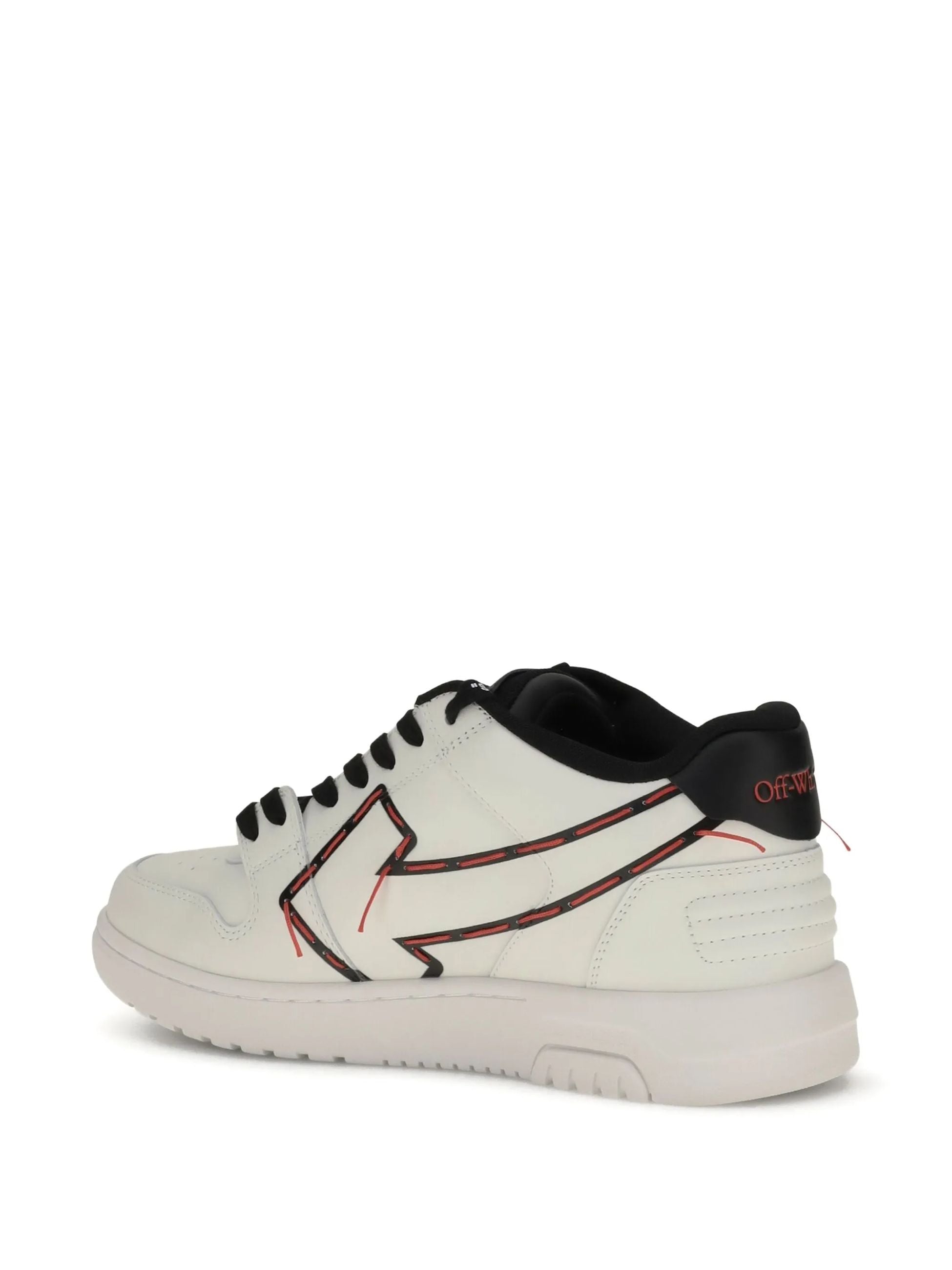 Sneakers Bianche Dettagli Rossi Stiched Arrow Off-White