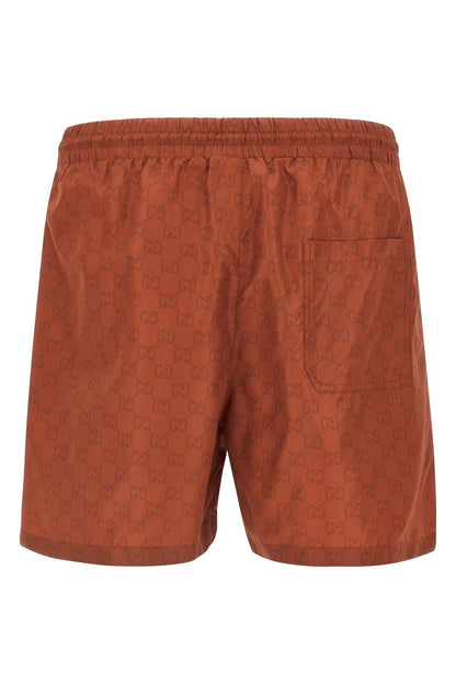 Costume Arancione Logo All Over GG Gucci