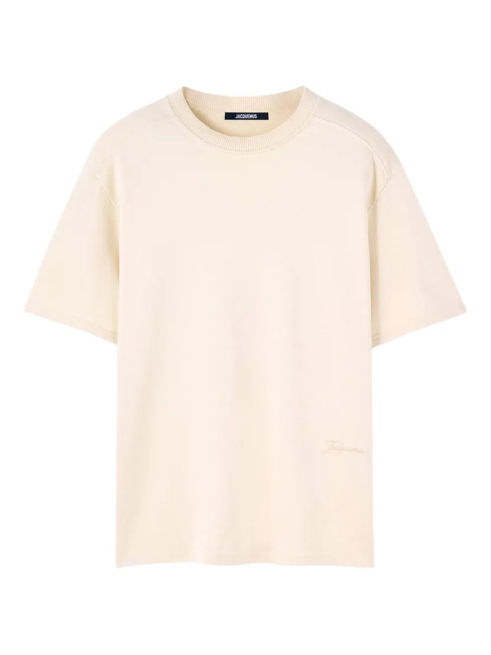 T-Shirt Crema Scritta Jacquemus
