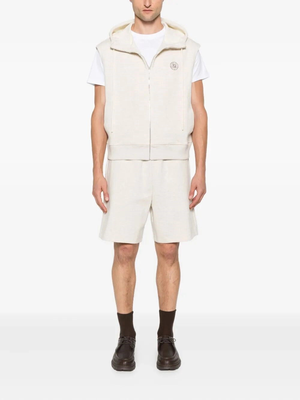 Shorts Natural Logo Retro Fendi