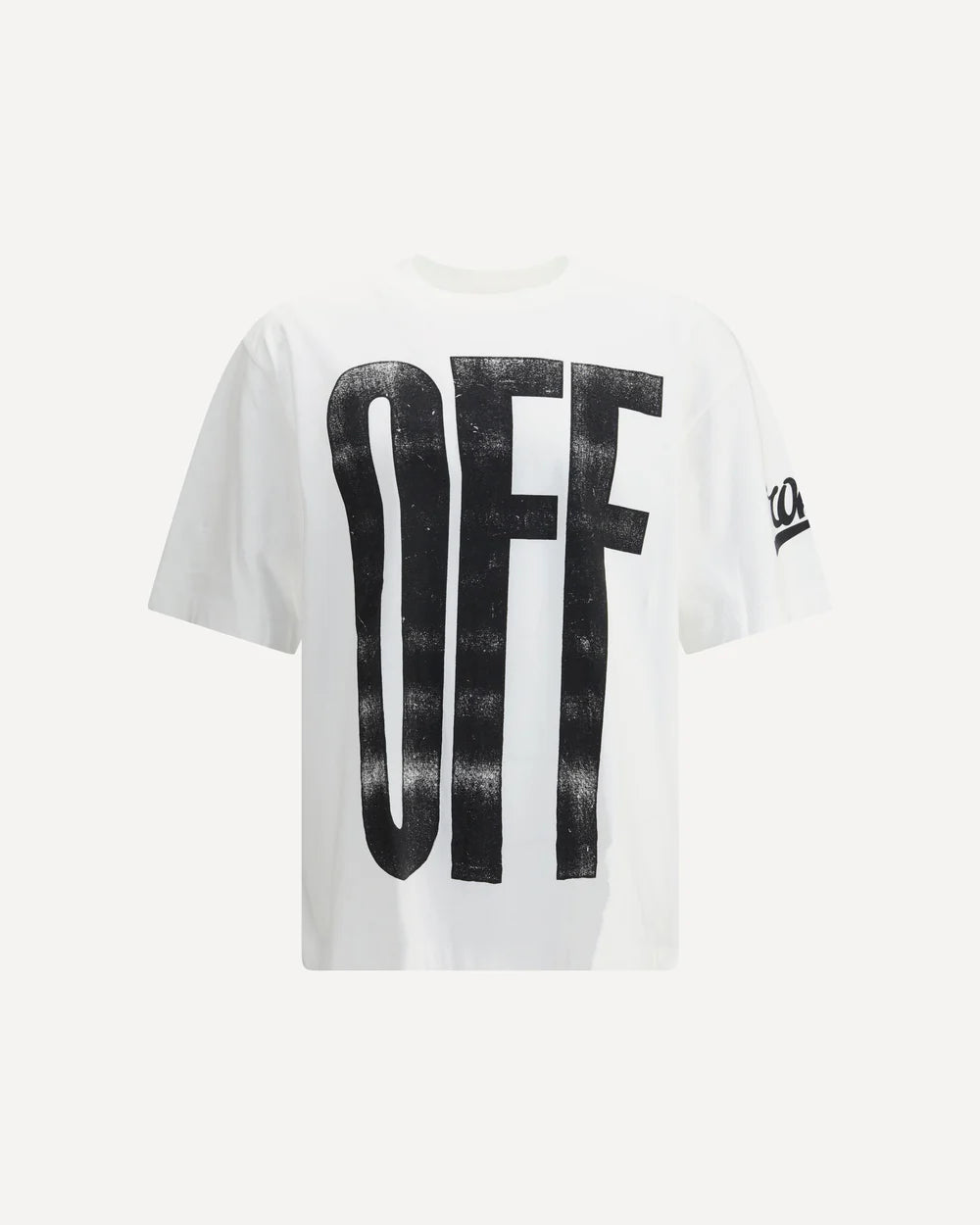T-Shirt Bianca Big Off Stampa Retro Off-White