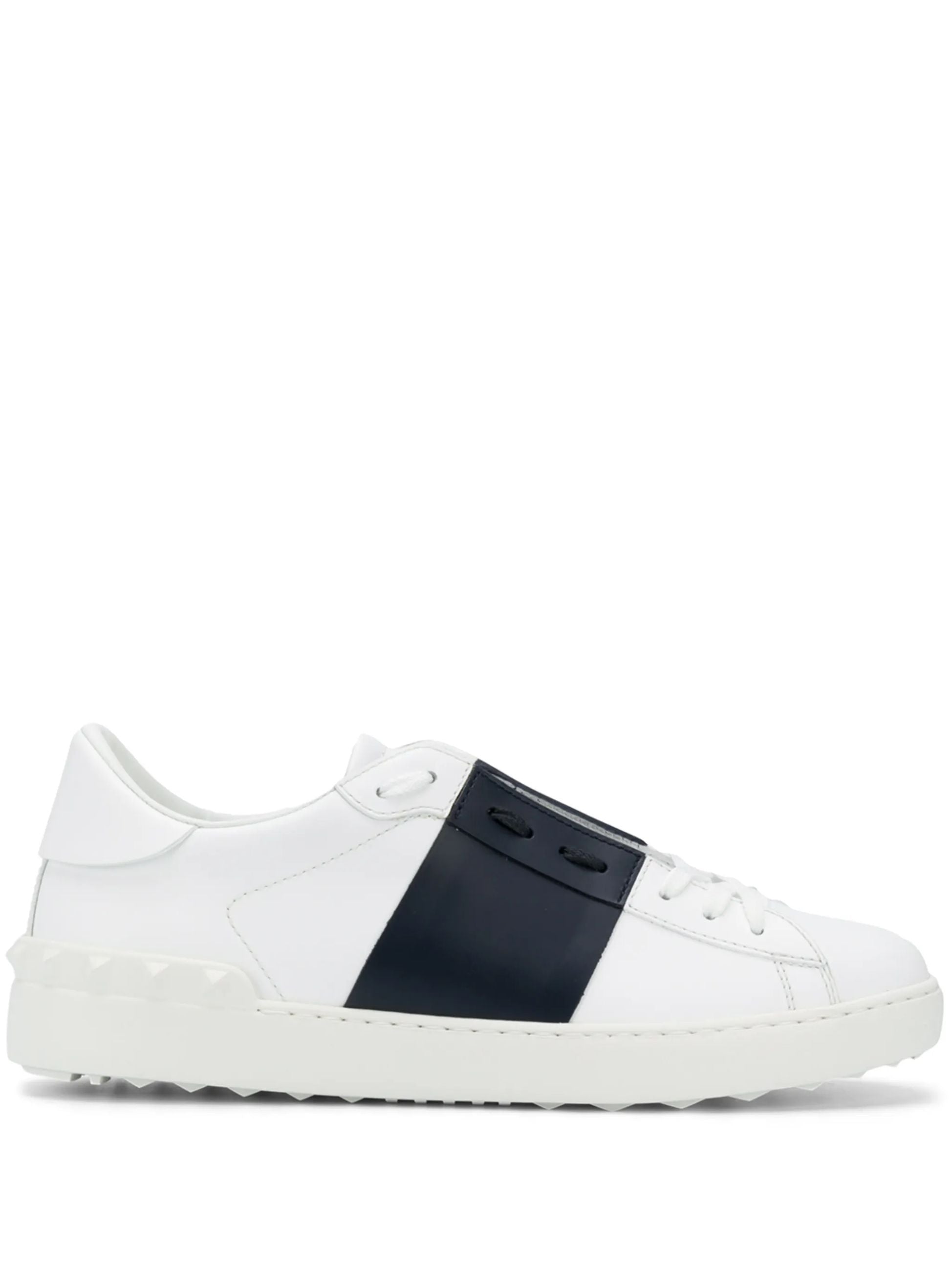 Sneakers Bianca Con Striscia Nera Valentino