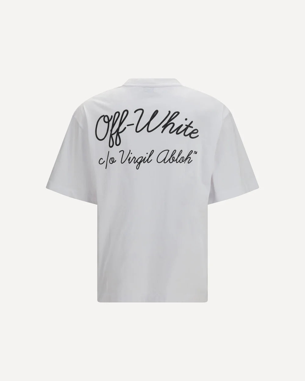 T-Shirt Bianca Script Skate Off White