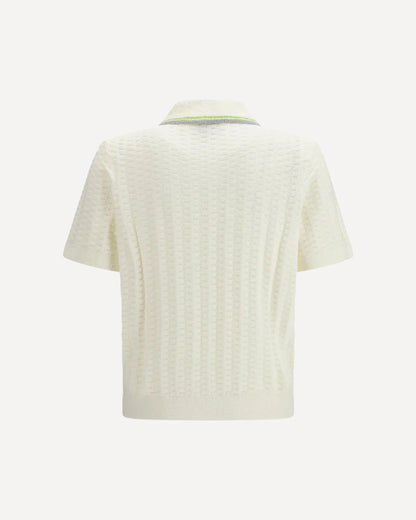 Polo Bianca Bouclé Tennis Casablanca