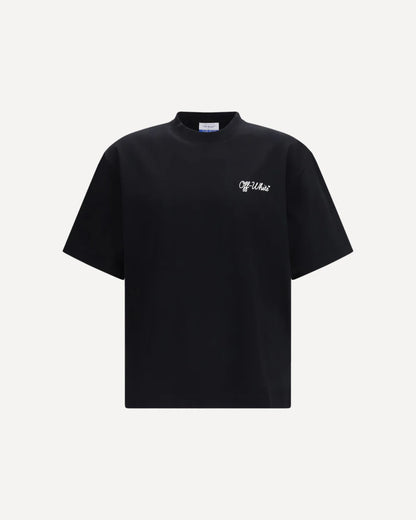 T-Shirt Nera Script Skate Off White