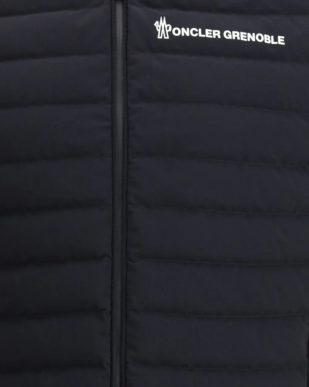 Giubbino Nero Padded Scritta Moncler Grenoble