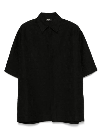 Camicia Logo All Over FF Fendi