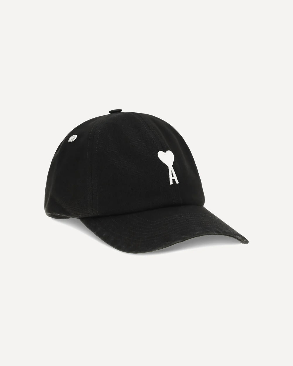 Cappello Nero Cuore Bianco Ami Paris