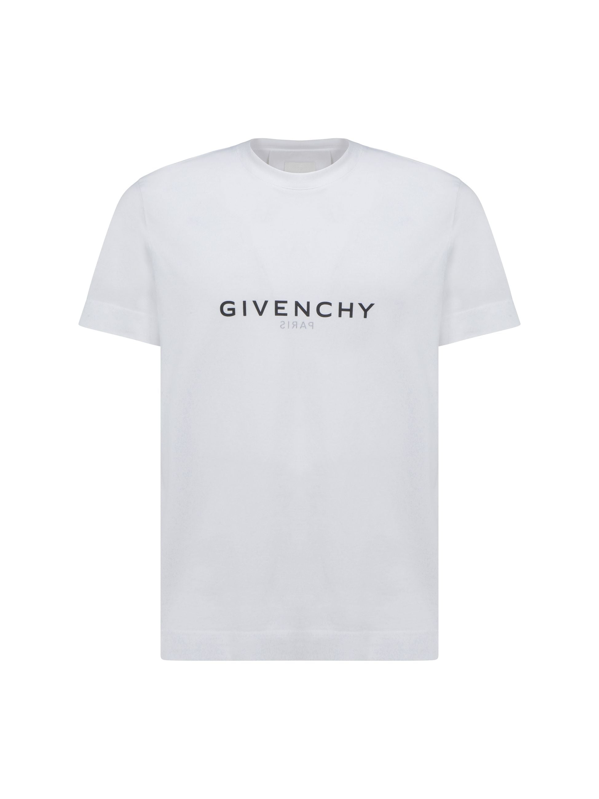 T-Shirt Bianca Logo Scritta Givenchy