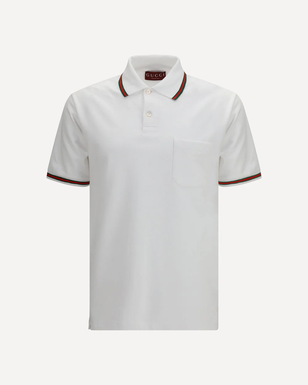 Polo Bianca Dettagli Multicolor Gucci