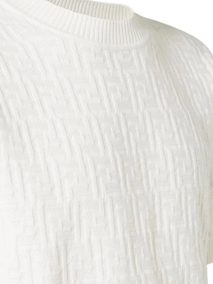 Maglia Bianca Logo FF All Over Fendi