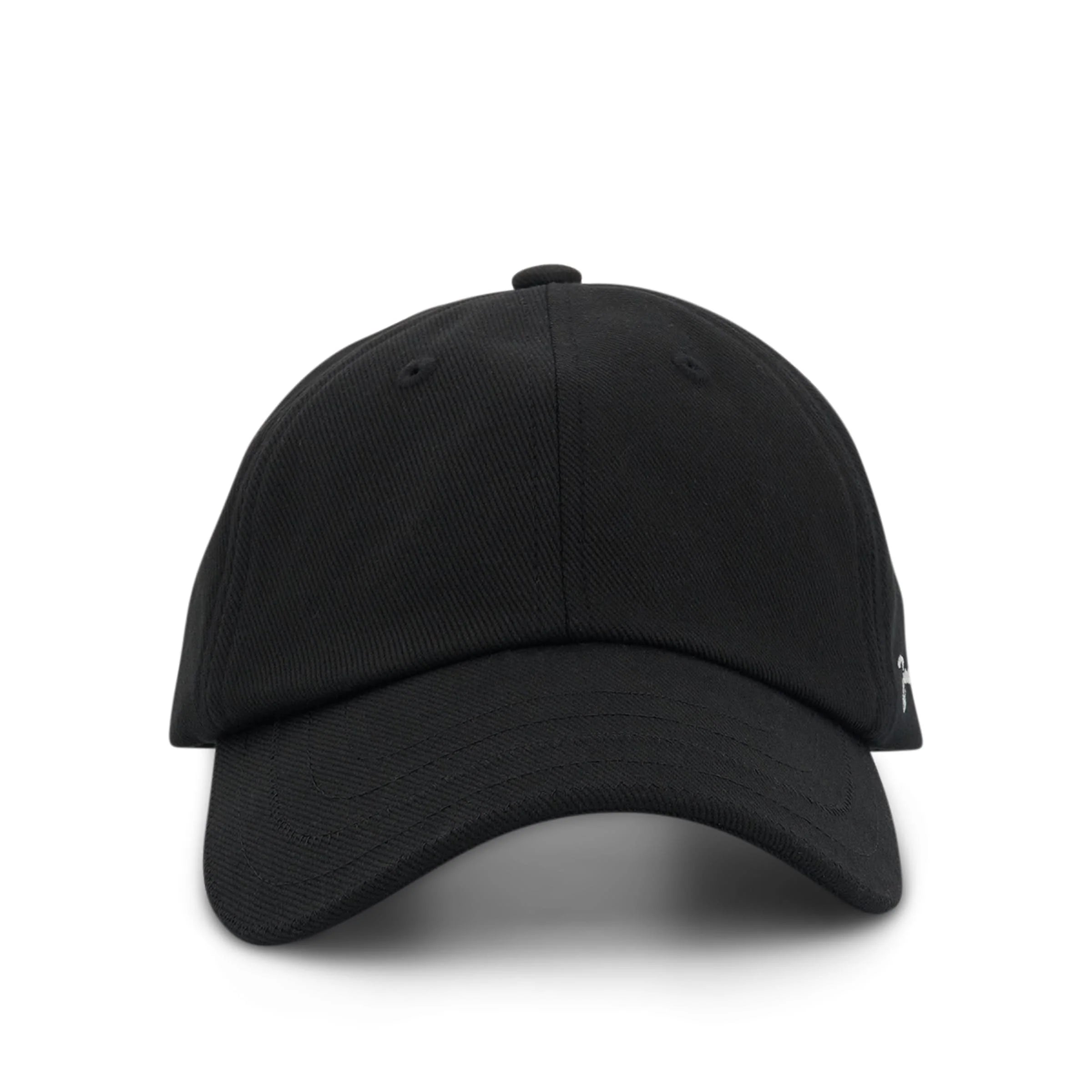 Cappello Nero con Visiera e Scritta Laterale Jacquemus