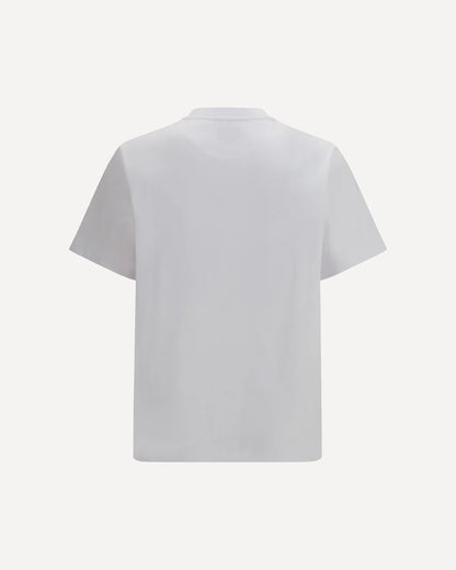 T-Shirt Bianca Stampa Orchidea Casablanca