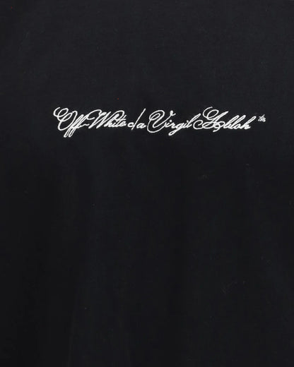 T-Shirt Nera Script Arrow Off White