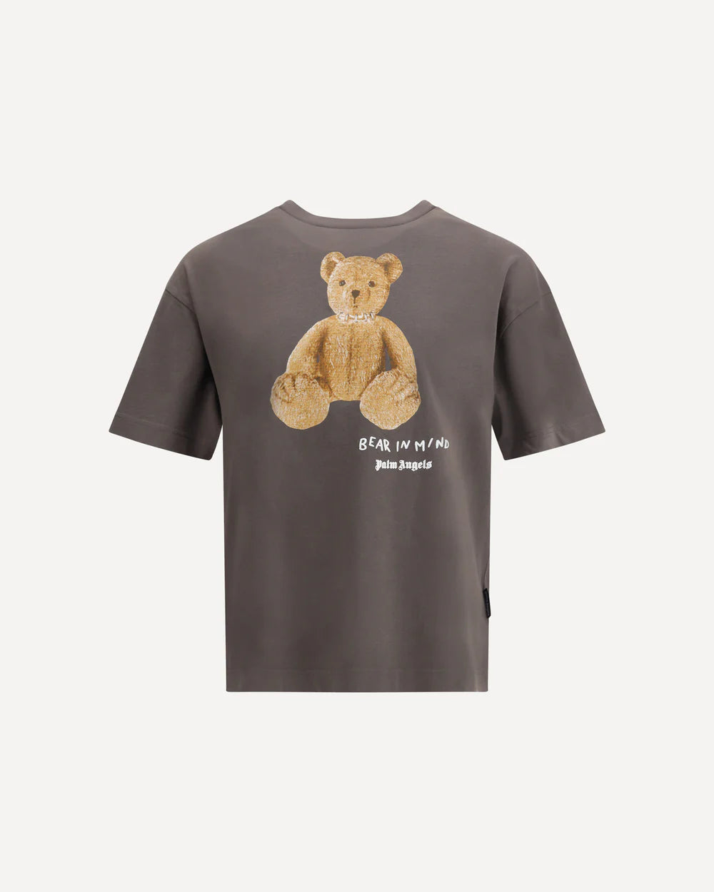 T-Shirt Bear in Mind Marrone Palm Angels