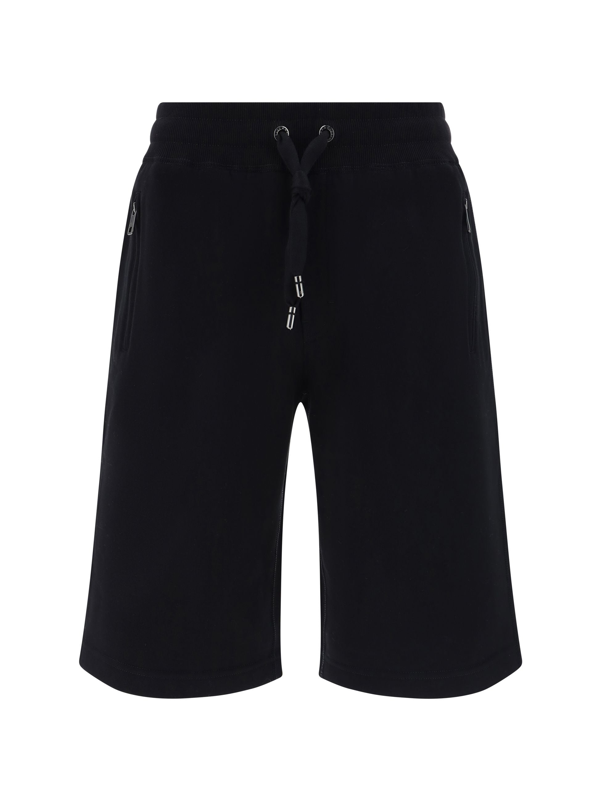 Shorts Nero con Placchetta Retro Dolce e Gabbana
