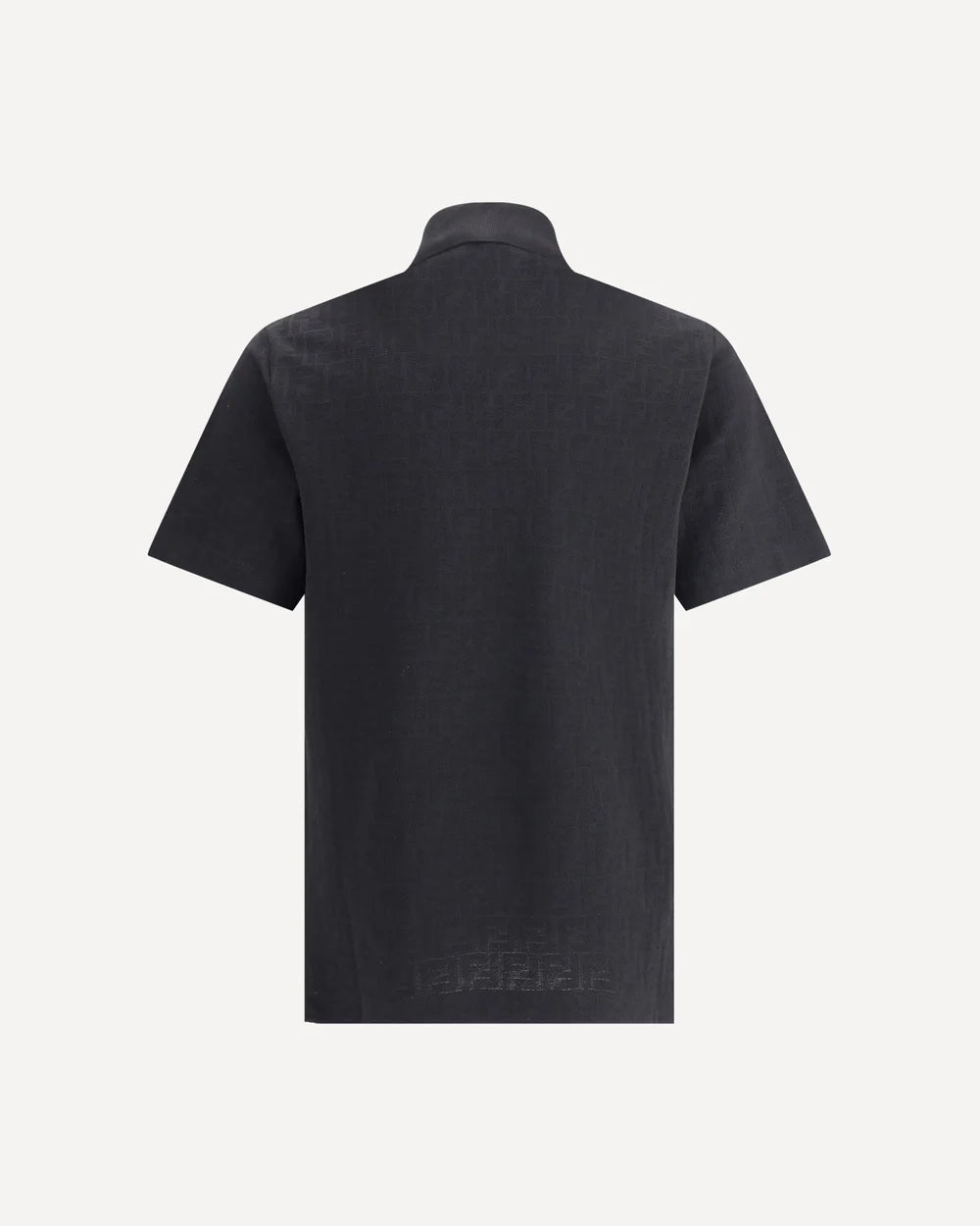 Polo Nera Logo All Over FF Fendi
